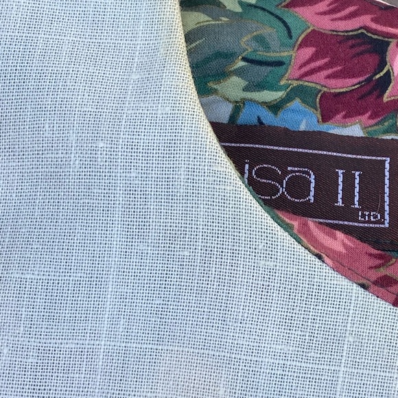 Vintage 80s 90s Lisa II Ltd Floral Cottagecore Lace Collar Dress Women’s M - Picture 12 of 14